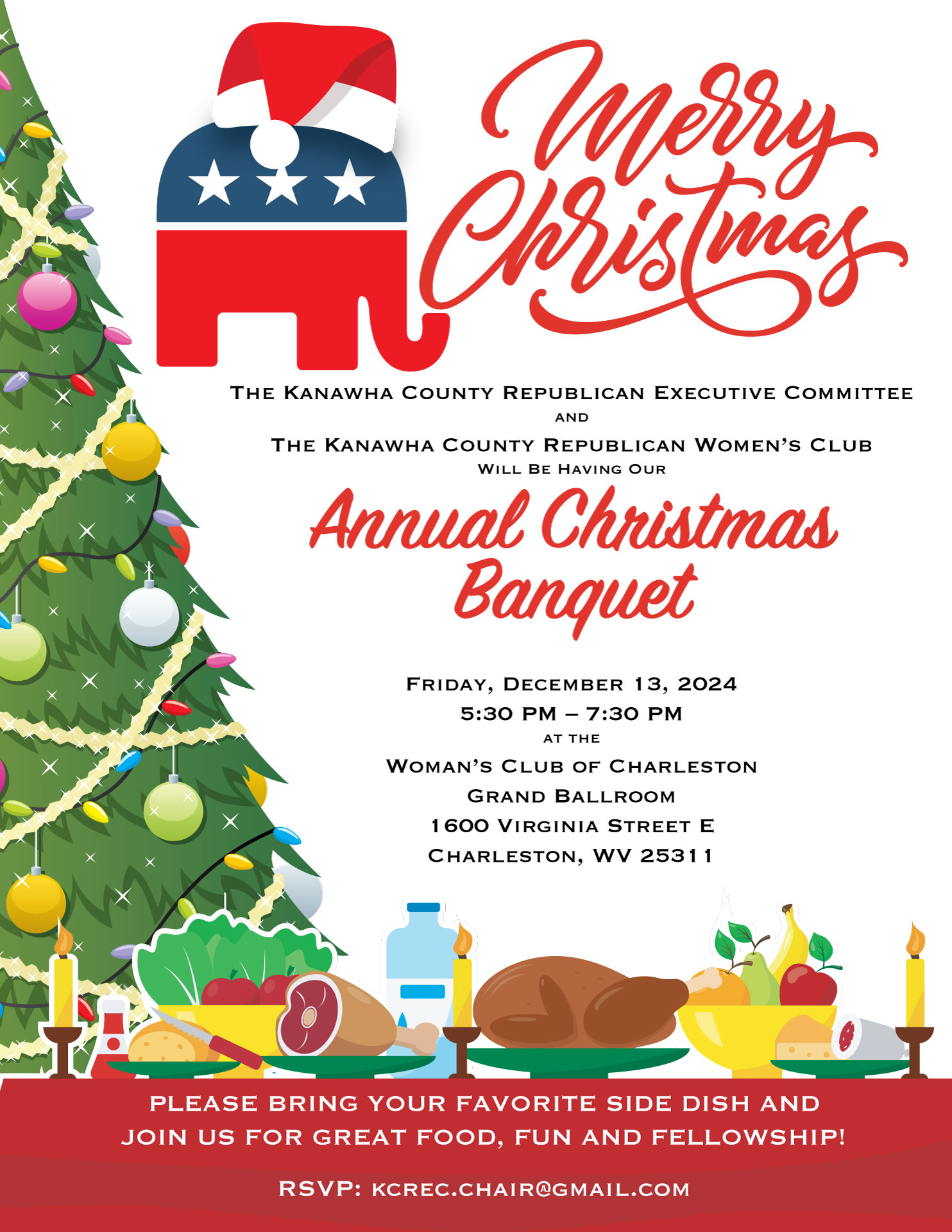 2024 KCREC Christmas Banquet Flyer